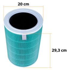 Rosfix Zamjenski Dio Za Pročišćivač Zraka Xiaomi Mi Air Purifier PRO 2 2H 2S 3H 2C 3C Filter – HEPA E12, Aktivni Ugalj, RFID | 293X200 MM