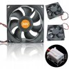 80X80X25 2Pin 24V – Hladilni Ventilator, Niska Buka, 2000 Rpm | 35 Cfm, 25 Dba, Plastična Izrada