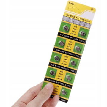 Rosfix Ag3 Lr41 10 Kom – Alkalna Baterija 1,55V | 7,9×3,6 MM, 10 Kom, Bez Žive, Visoka Kvaliteta