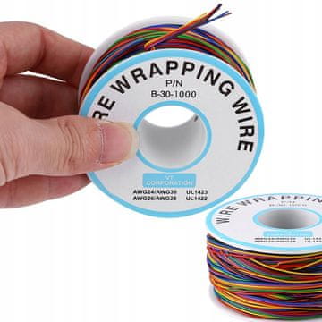 Rosfix Kynar Niskonaponski Kabel 200M – Ø0,25MM AWG 30 | Višebojni PVC Izolacija