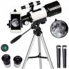 Rosfix Set F30070M Dječji Astronomski Teleskop – Refrakcijski, Ogniskovna 300 MM, 150X, Barlow 3X, Alu Stativ | 1,65 KG