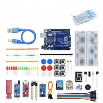 Rosfix Acs S Komplet Kompatibilan S Arduino Uno – Edukativni Starter Uno R3 Atmega328P | USB, Dht11, 30 Otpornika