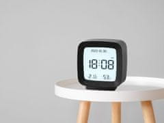 Verkgroup LCD budilica s prikazom temperature, datuma i vlažnosti, crna