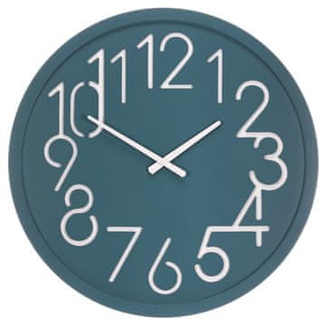 Autronic Zidni sat pr. 60 cm, MDF, plava (HW4023 PLAVI)