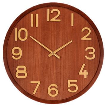 Autronic Zidni sat dia. 60 cm, drvo i MDF, imitacija furnira (HW4020)