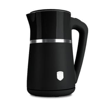 Berlingerhaus Električni čajnik BH-9849 Dvostruka stijenka 1.7L Mat crna kolekcija