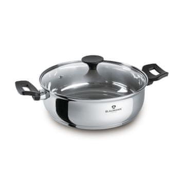 Blaumann Lonac od nehrđajućeg čelika s poklopcem BL-3859 28 cm Gourmet Line