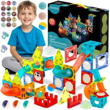 Ricokids Magnetski blokovi sa svjetlom RK-763
