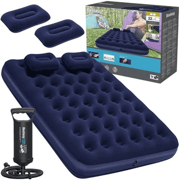Bestway Krevet na napuhavanje Bestway 67374, bračni, s ručnom prešom, 203 x 152 x 22 cm