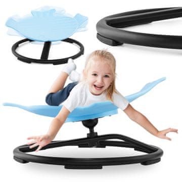 Mamabrum Mini vrtuljak u obliku ribice za djecu stariju od 3 godine - nosivost 80 kg, okretanje 360 stupnjeva, metalni okvir s gumenim podlogama