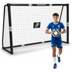 HyperMotion Nogometni gol 240 x 160 cm s čeličnim okvirom 32 mm - mreža od sintetičkih vlakana, 6 sidara za tlo, za djecu od 3 godine