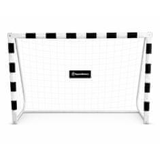 HyperMotion Bijeli nogometni gol 180 x 120 cm s ojačanim okvirom - čelični profil 60 x 30 mm, mreža i zatezna užad, 5 sidara za tlo, za djecu od 3 godine
