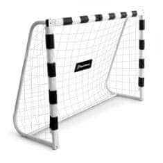HyperMotion Bijeli nogometni gol 180 x 120 cm s ojačanim okvirom - čelični profil 60 x 30 mm, mreža i zatezna užad, 5 sidara za tlo, za djecu od 3 godine