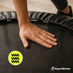 HyperMotion Kućni fitness trampolin promjera cm za dob 14+ godina - nosivost 100 kg, 24 opruge za glatki odskok, čelični okvir 25 mm