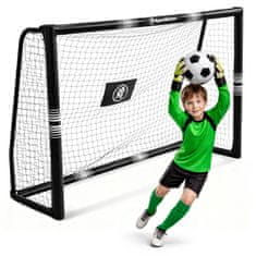 HyperMotion Nogometni gol 180 x 120 cm s čeličnim cijevima 32 mm - mreža otporna na snažne udarce, 5 sidara za pričvršćivanje u tlo, vanjska igra
