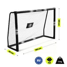 HyperMotion Nogometni gol 180 x 120 cm s čeličnim cijevima 32 mm - mreža otporna na snažne udarce, 5 sidara za pričvršćivanje u tlo, vanjska igra