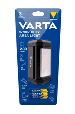 Varta Work Flex Area Light ručna svjetiljka, 230 lm, crna