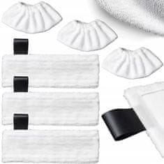 Rosfix Zamjenski Dio Za Parni Čistač Kärcher Sc1–Sc5 Krpe – Set 6 Mikrofiberskih Krpa Za EasyFix, 3X Podloga, 3X Navlaka