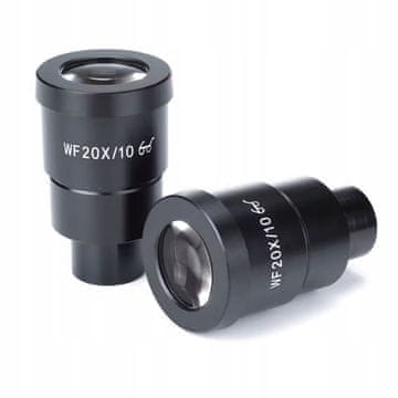 Rosfix Set Okulara Wf20X/10 – 20X Povećanje | Široko Vidno Polje 10 MM | Staklena Optika