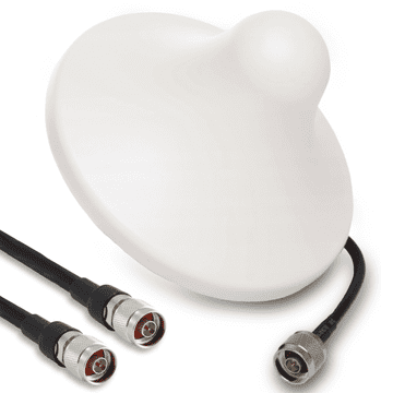 Set antena grzybek 7dBi kabel bočni 30cm Nž + konektor 10m SRF240 Nm-Nm