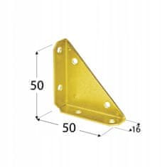 DOMAX Kutna kutija 50x50mm ZLATNA CINK kutija
