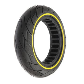 Guma 10X2.50 (60/70-6.5) PU žuta linija oniks