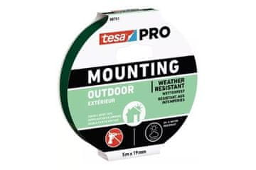 Tesa Montažna traka Mounting tape, double-sided, foam, outdoor, 5 m x 19 mm, green