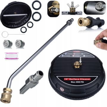 Rosfix Set Pribora Za Čišćenje JetLine T-Racer Maxset 15" – Kompatibilno S Kärcher K2–K7 | Cijev 70CM 30° + Adapter Bayonet
