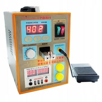 Rosfix S788H-USB Točkovni Varilac – Prijenosni Spot Var, USB Punjenje, LED, Pedala | 180–240V, 1,5Kw, 0,5–10Ms, Ni 0,05–0,25MM