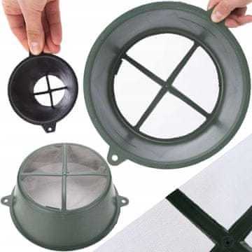 Rosfix Set Crnih Sita Za Cedjenje Boje – 3 Veličine | Dimenzije: 300X230X110MM, 150X85X65MM, 80X50X60MM