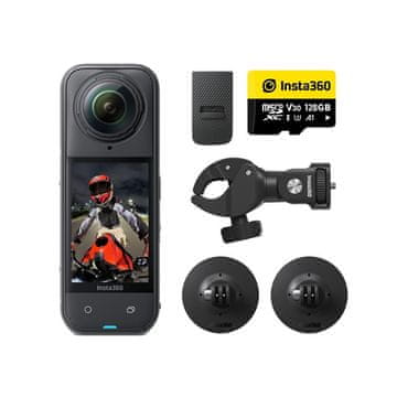Insta360 X5 Motorcycle bundle akcijska kamera, crna