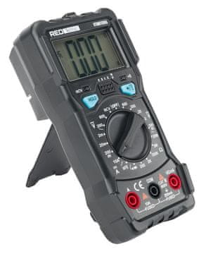 RED TECHNIC Univerzalni digitalni multimetar s osvijetljenim LCD-om 600V crne boje