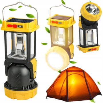 Verkgroup Putna baterija 2400mAh solarna LED kamperska svjetiljka USB
