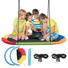 Northix Ovalna dječja ljuljačka gnijezdo 150 kg 150x80 cm