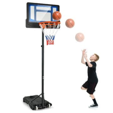 Northix Košarkaški stalak podesiv 90-210 cm s postoljem plavi