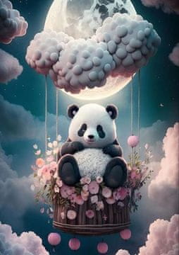 Ob_L_20 - Diamond Painting - 30x40 - životinje, panda