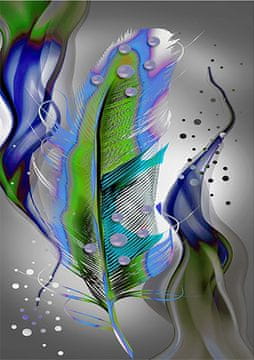 Ob_L_78 - Dijamantsko slikanje 30x40 - Priroda, pero