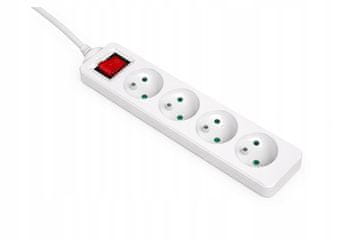 iLuve P430-16A-W produžni kabel 4x UTIČNICA/UTIKAČ 3,0 m (H05VV-F 3X1,5) s prekidačem 743826