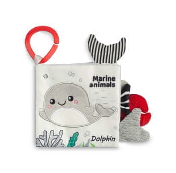 Crno-bijela materijalna knjižica delfin