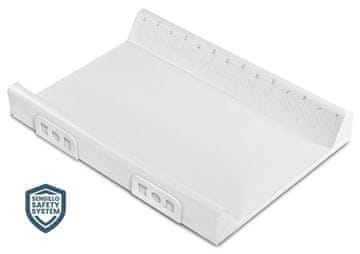 Privijeni podmetač Safety System 70 cm, bez otiska, platinasti