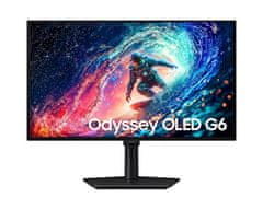 Samsung G61SH Odyssey G6 monitor za igranje, 2560 x 1440, 68,58 cm (27), 240 Hz, crni (LS27HG612SUXEN)