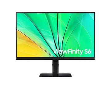 Samsung S60D ViewFinity S6 monitor, 2560 x 1440, 60,96 cm (24), 100 Hz, crni (LS24D600EAUXEN)