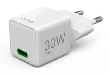 Hama Punjivač HAMA GaN PD/QC Supermini 30W bijeli