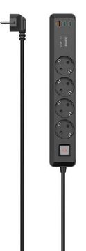 Hama HAMA 4gn Schuko produžni kabel 1,4 m, 2xUSB C/A, PD 65 W 223189