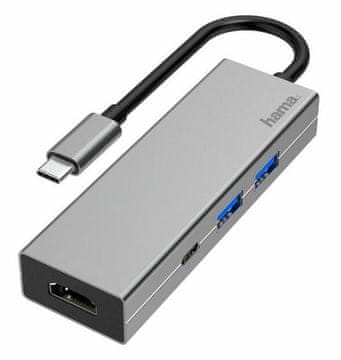 Hama HAMA USB hub 2xUSB-A 3.2, 1xTYP-C, 1xHDMI 200107