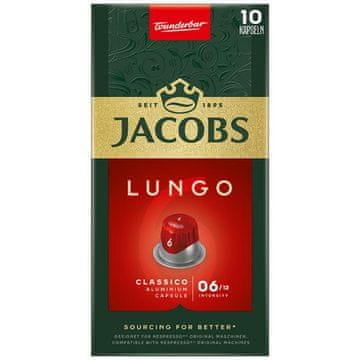 Jacobs Lungo 6 klasičnih kapsula, 10 porcija