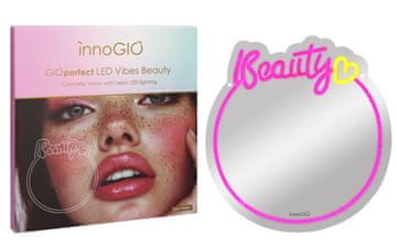 InnoGIO GIOperfect Vibes Beauty Neonsko LED kozmetičko ogledalo