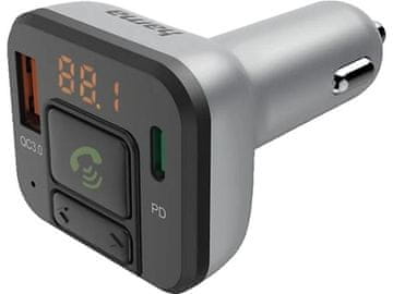 Hama 14169 Bluetooth FM odašiljač srebrno-crni