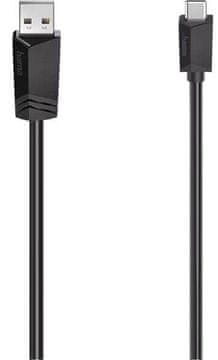 Hama HAMA USB 2.0 tip C - A kabel 0,75 m