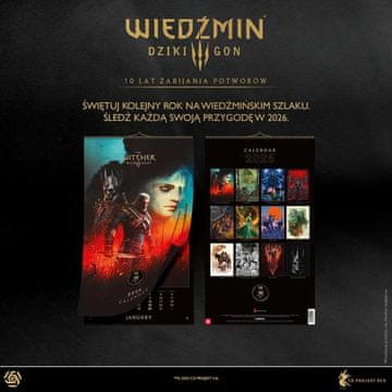 Good Loot DOBAR PLIJEN Kalendar za 10. obljetnicu igre Witcher 3: Wild Hunt 2026. u više boja